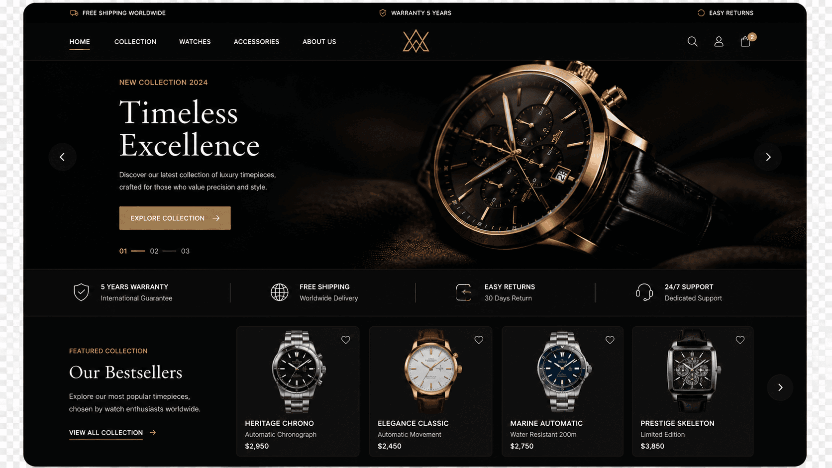 Luxury Ecommerce Website